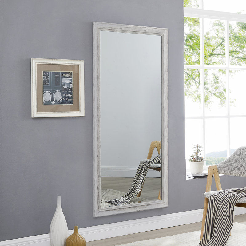 Gracie Oaks Lorrison Farmhouse style Floor Mirror, Full Length Wall